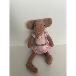 Pottery Barn Kids Knit Crochet Mouse Plush PBK